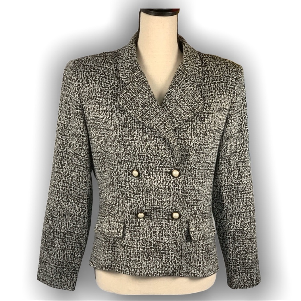 Vintage 1970s Leslie Fay Petite Blazer - sz12